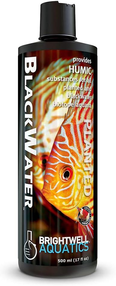 Brightwell Aquatics BlackWater Humic & Fulvic Acid for Aquariums, 250 ml