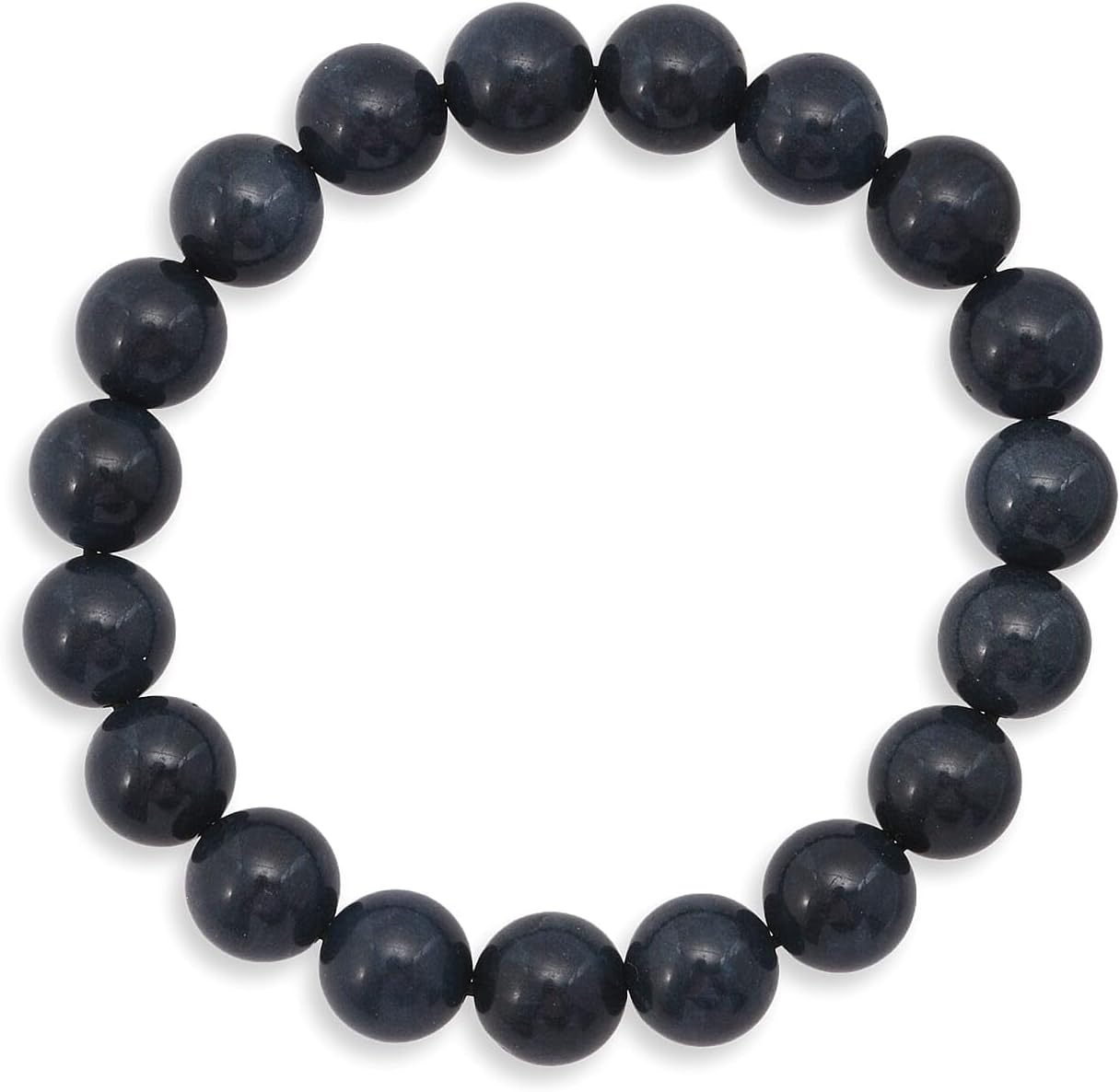 SHOP LC Blue Chalcedony Enhanced 310.00 ctw Beaded Stretch Bracelet | Birthday, Gifts