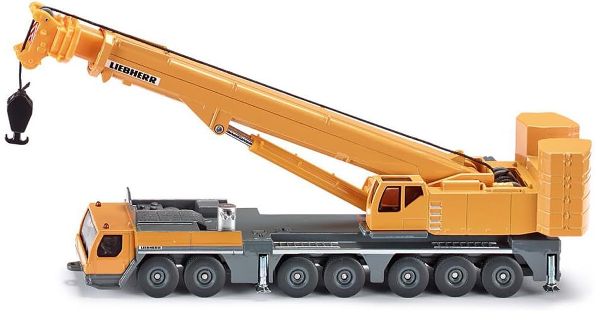 Siku 1886, Liebherr Mobile Crane, 1:87, Metal/Plastic, Yellow, Movable Parts