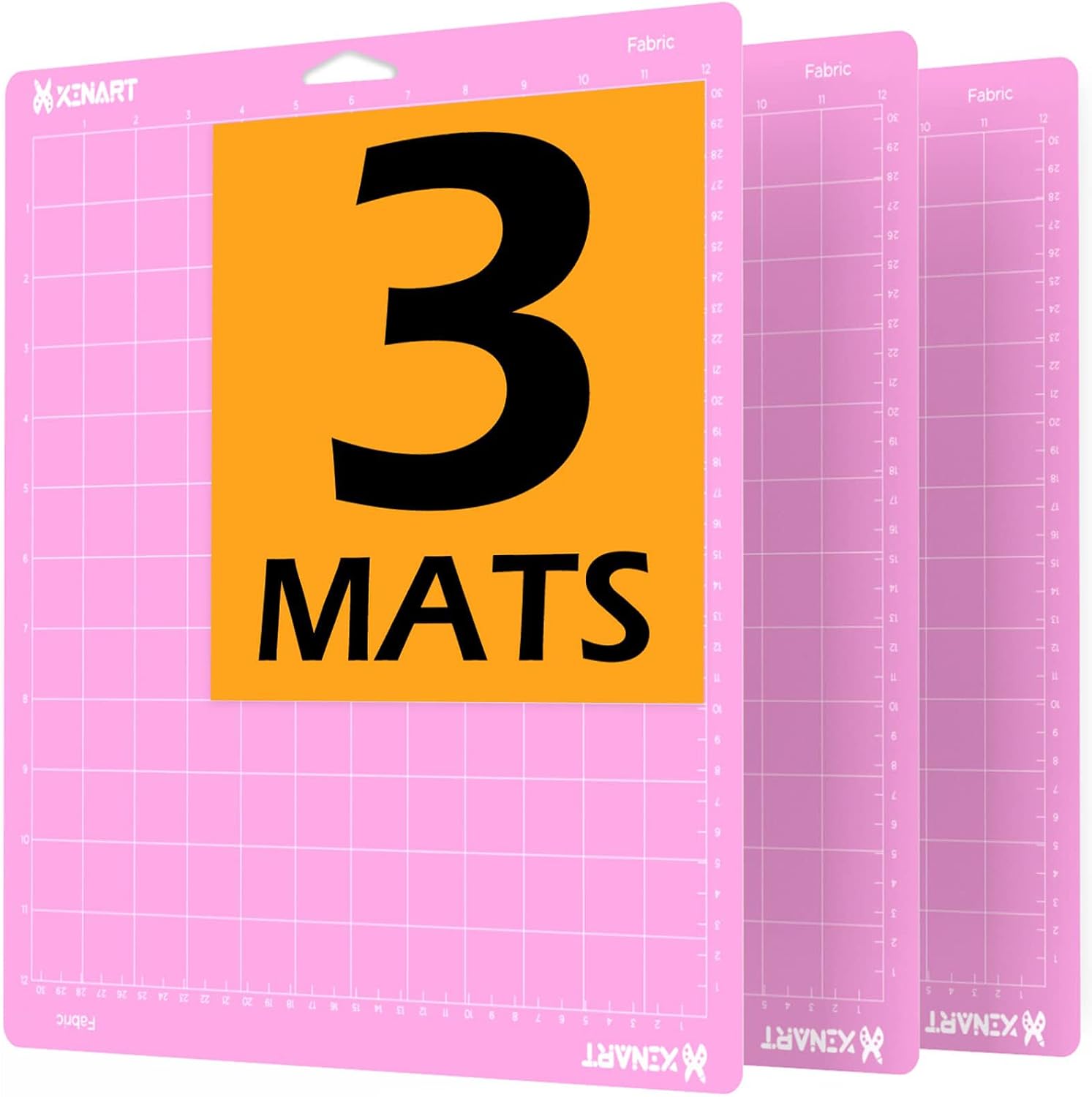 Xinart Cutting Mats for Cricut Maker 3,Maker,Explore 3,Air 2,12x24 inch Variety Replacement Cut Mat Compitable with Cricut Machines 3 Mats