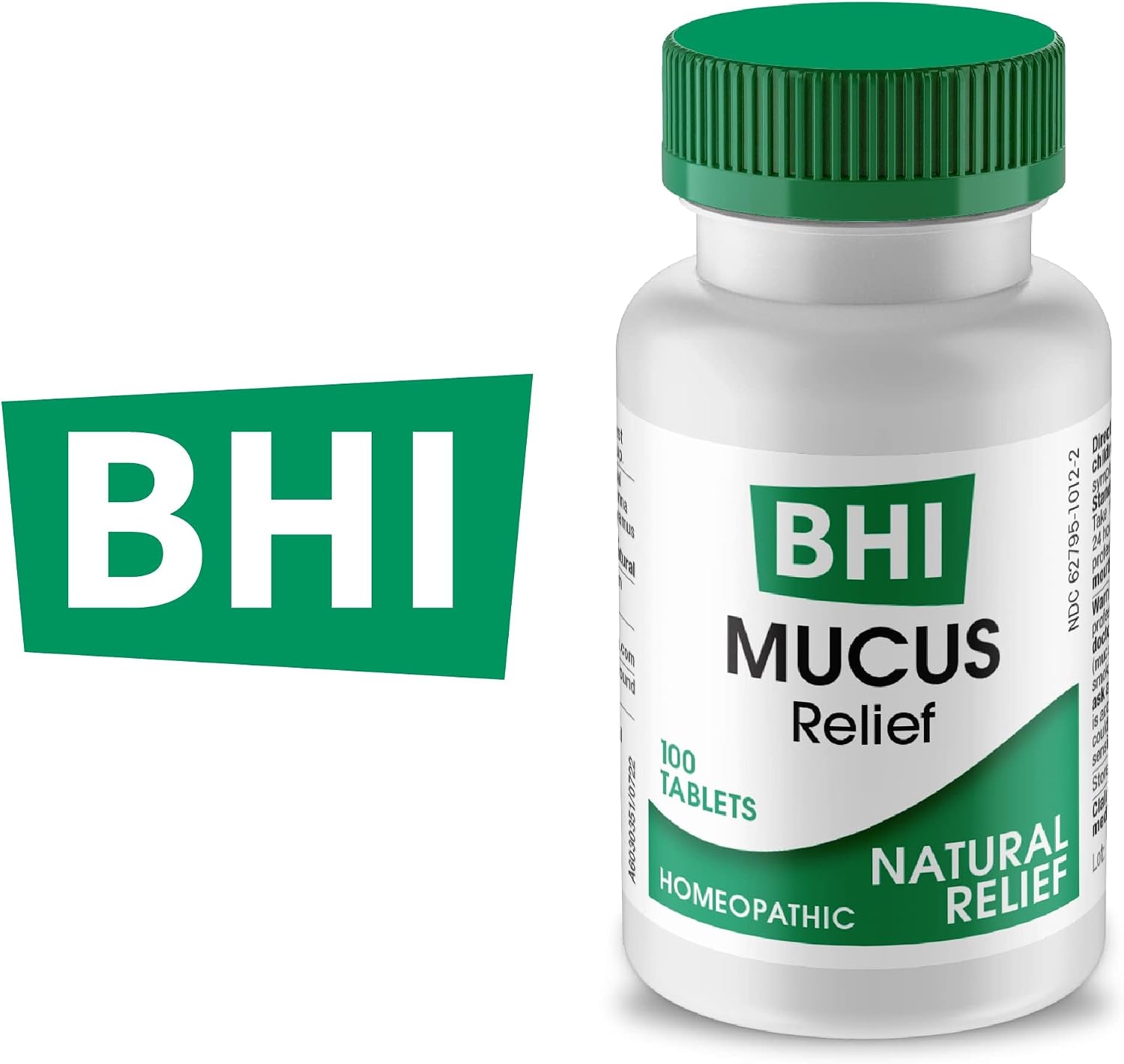 MediNatura BHI Mucus Relief - Natural Mucus-Relief Tablets to Relieve Coughing & Nasal Congestion - Fast-Acting & Chewable - Plant-Based