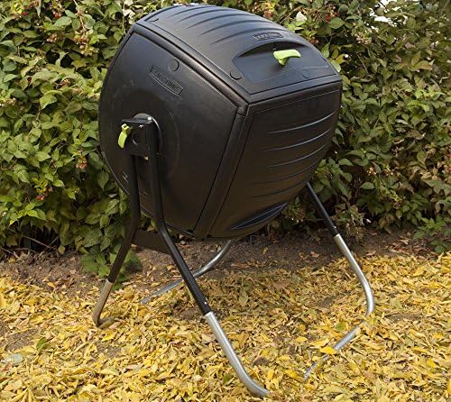 Lifetime 60076 50 gal Compost Tumbler, Black
