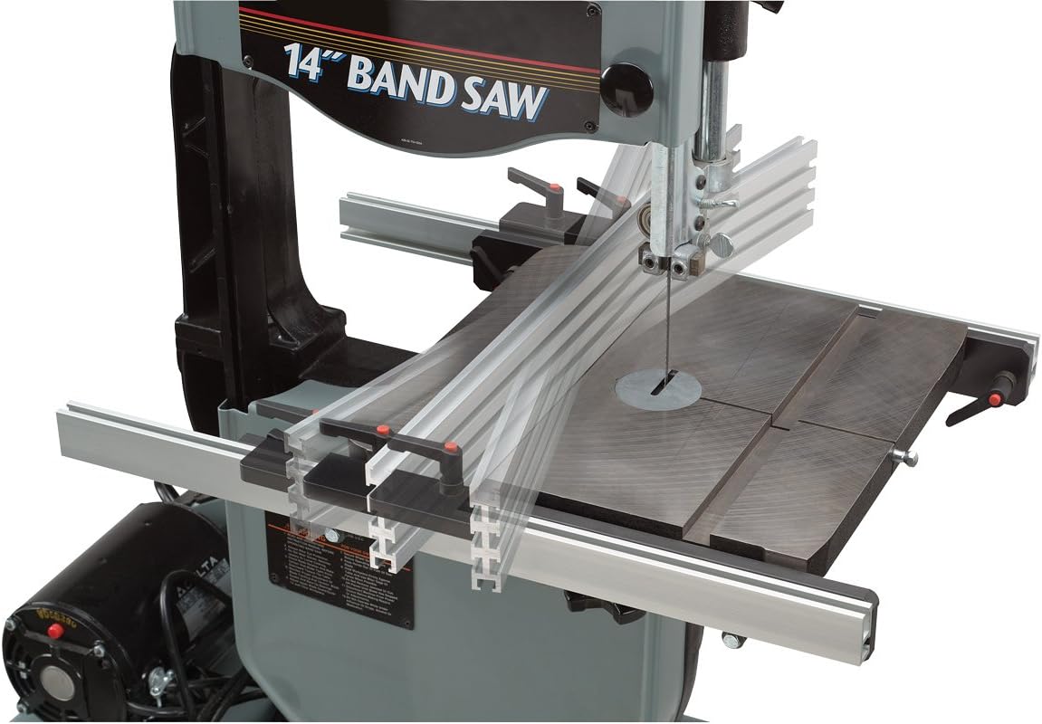 Woodhaven 7280 Band Saw Fence for 14" Bandsaws, Made in USA | 14" saw compatible, dual-end locking, blade lead adjustment