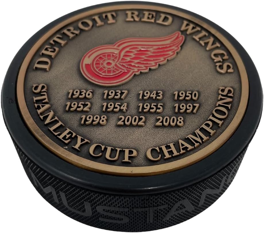 Sports Decor Stanley Cup Years Gold Medallion Puck