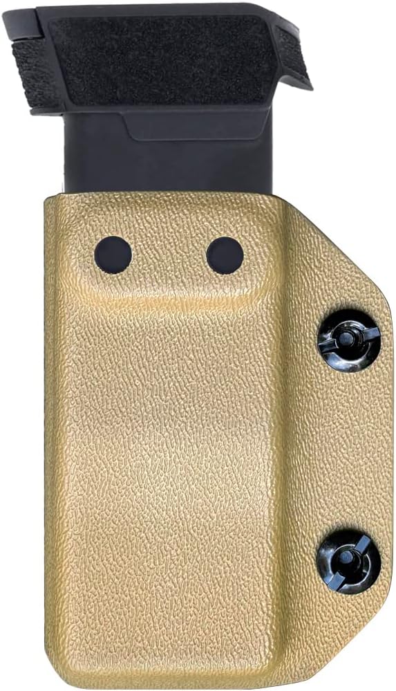 POLE.CRAFT IWB/OWB Magazine Holster Kydex - Mag Carrier Fits: 9mm .40 Double Stack / 9mm .40 Single Stack - P365 1911 Glock 19 19X 17 26 27 28 43 22