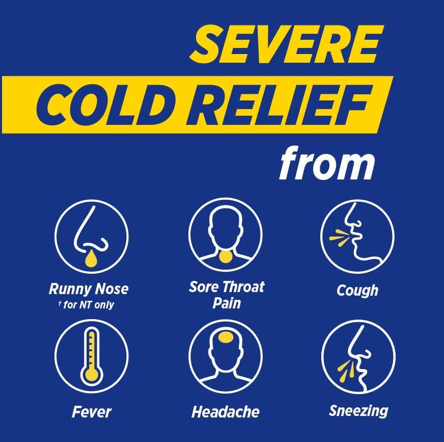 Theraflu Day and Night Pack, Severe Cold Relief, 18 Packets | Cold, Cough, and Flu Relief Powder for Use in Hot Liquids, Dual Formulas for Day and Night, Multiple Tea Flavors