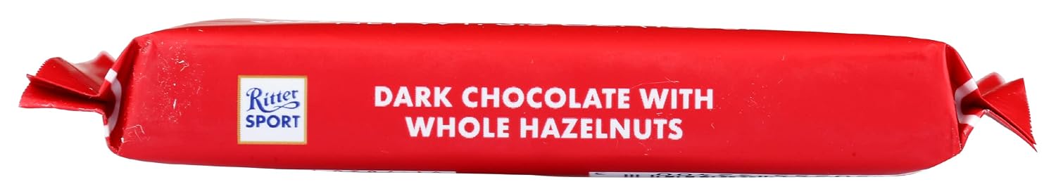 Ritter Sport Chocolate Bars with Nuts (Dark Chocolate with Hazelnuts, 3.5 Ounce (Pack of 10))