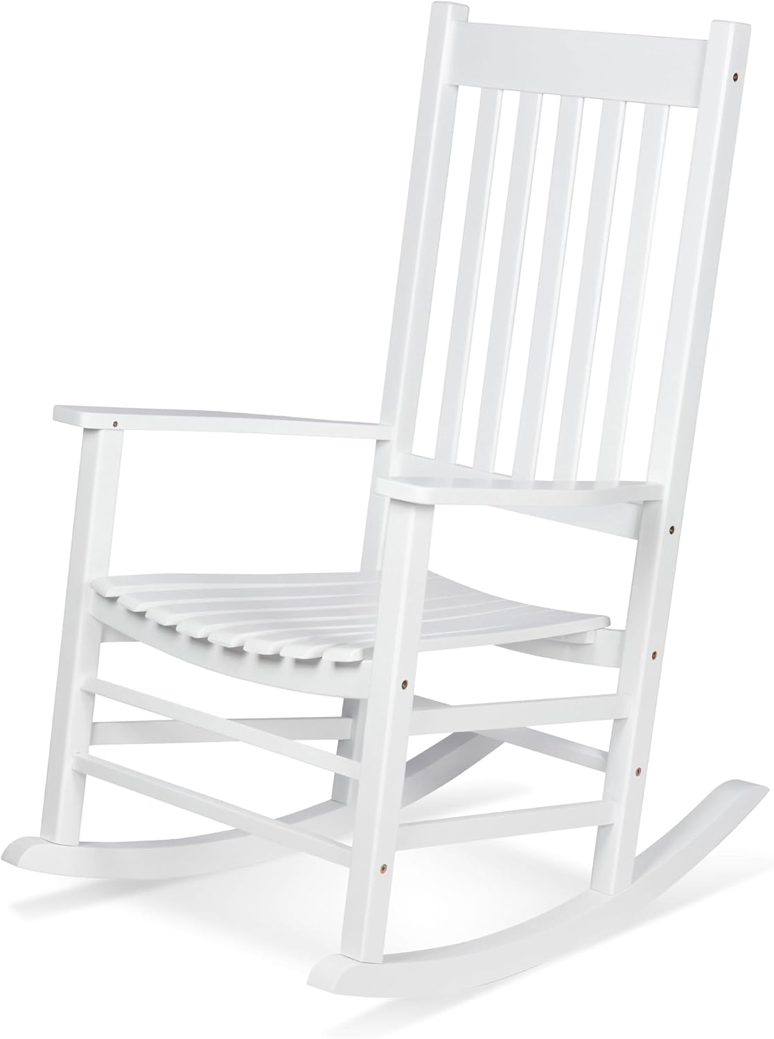 Shine Company 4332WT Vermont Porch Rocker, White (2nd Gen)