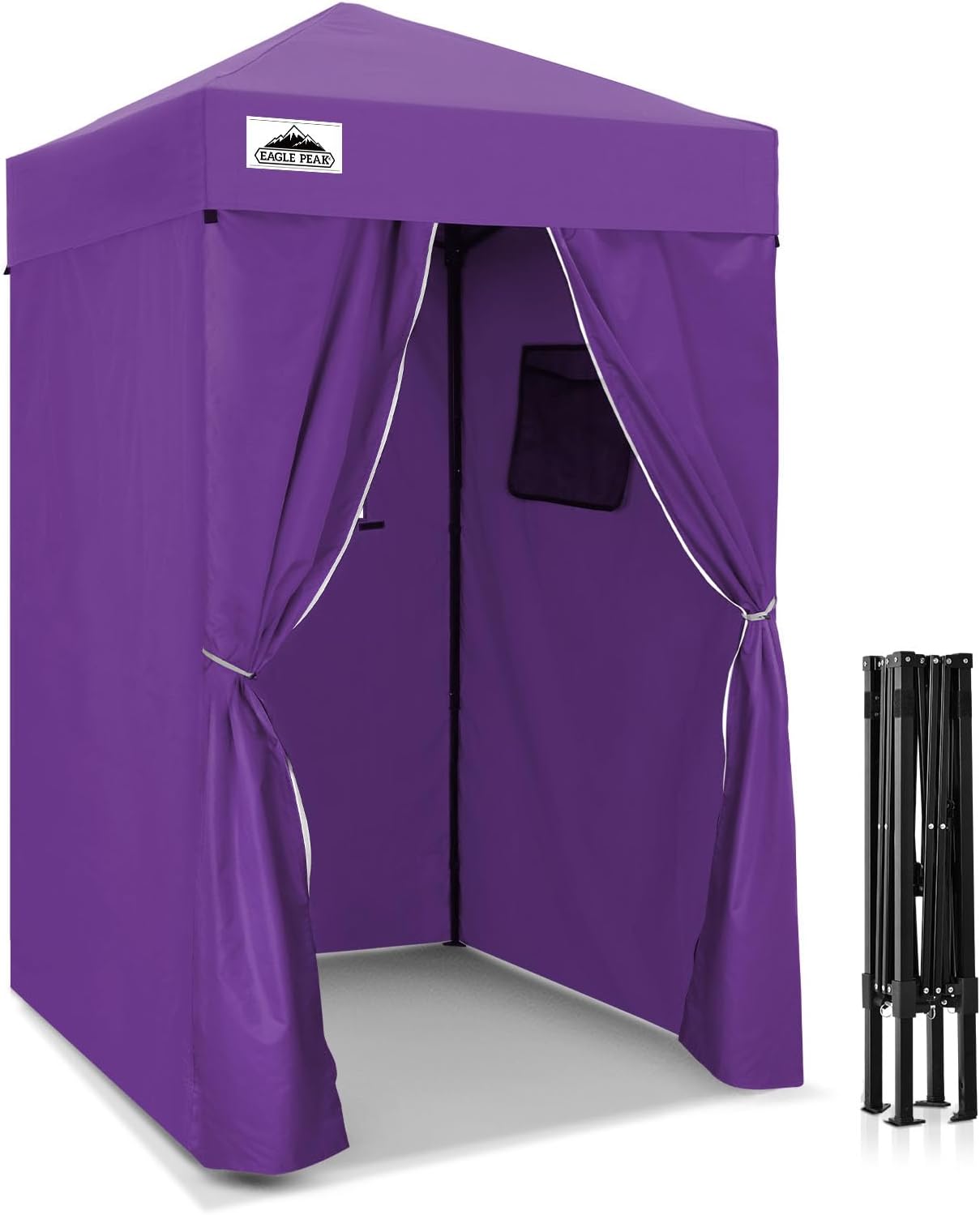 EAGLE PEAK 4x4 Pop Up Changing Tent, Outdoor Changing Room, Gray/White
