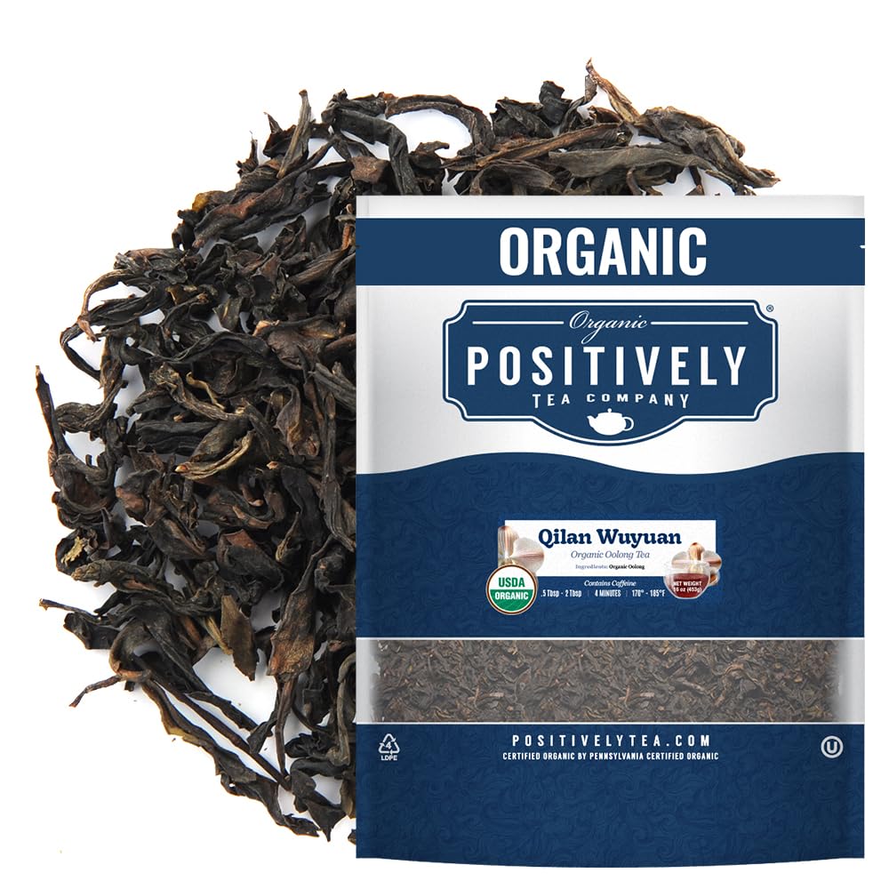 Organic Positively Tea Company, Yerba Mate Tea, (Unsmoked) Loose Leaf, 16 Ounce
