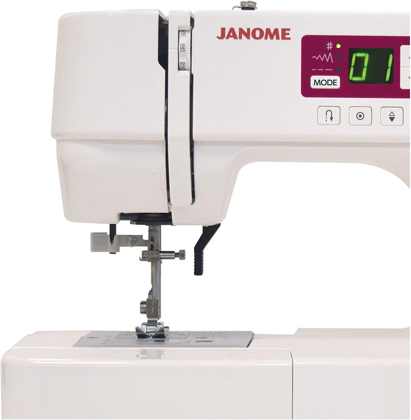 Janome Sewing Machine, White, W16" x H12" x D 7"