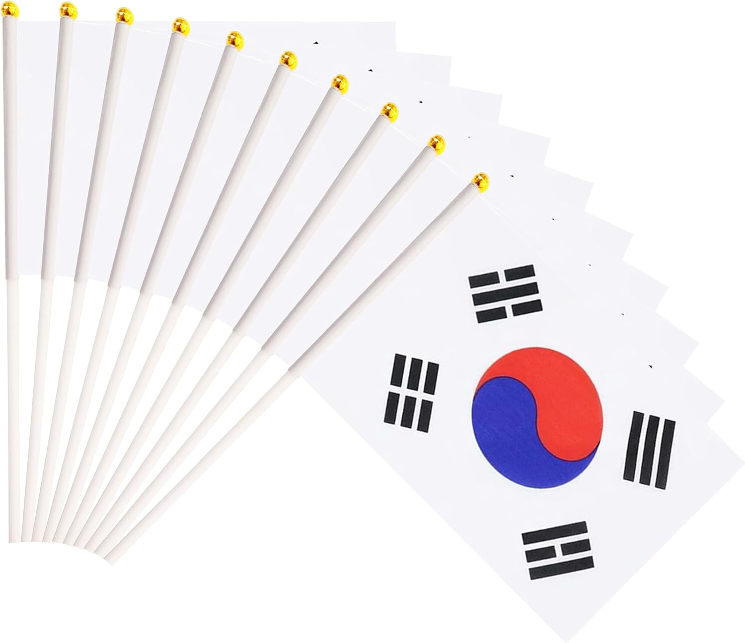 50 Pack Nicaragua Nicaraguan on Stick Flags,Small Mini Hand Held Nicaragua Nicaraguan Flags 5.5x8.3 Inch, Grand Opening, Carnival,Party Events Celebration