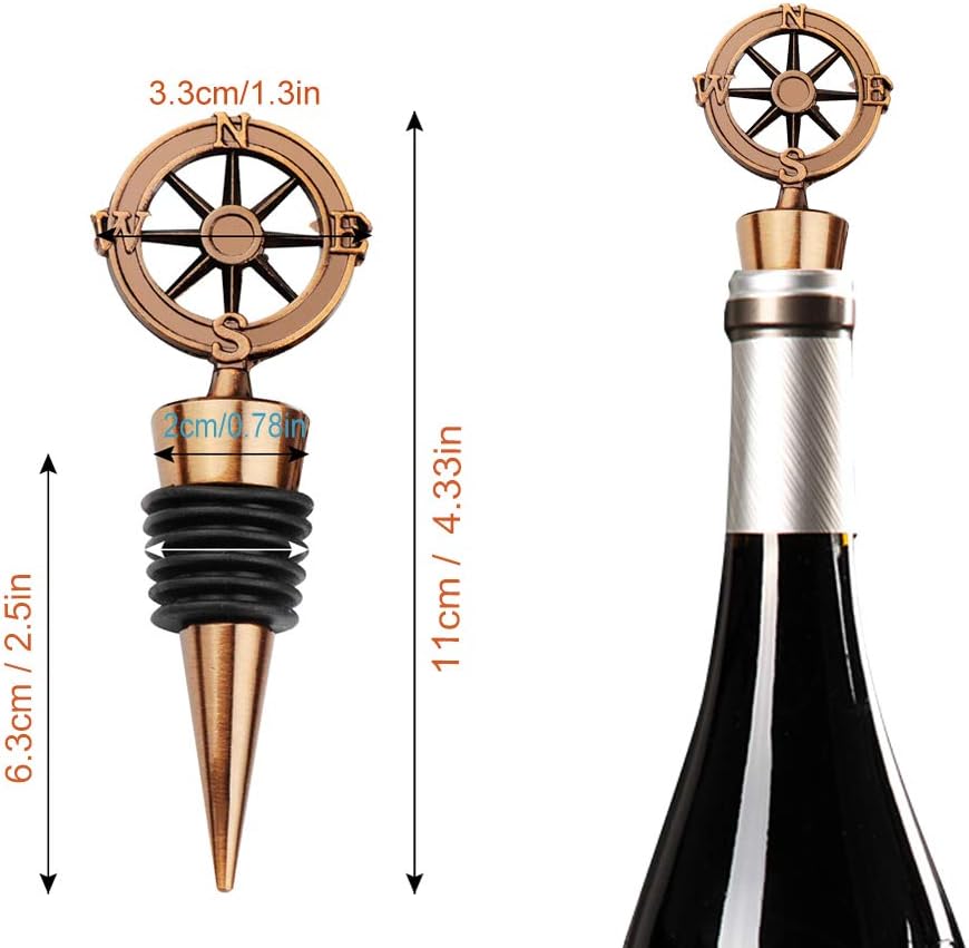 3 Pcs Wine Stopper Vacuum Pump Kits Silicone Wine Bottle Stopper With Built-in Vacuum Wine Saver Pump Keep Wine Fresh Sealing