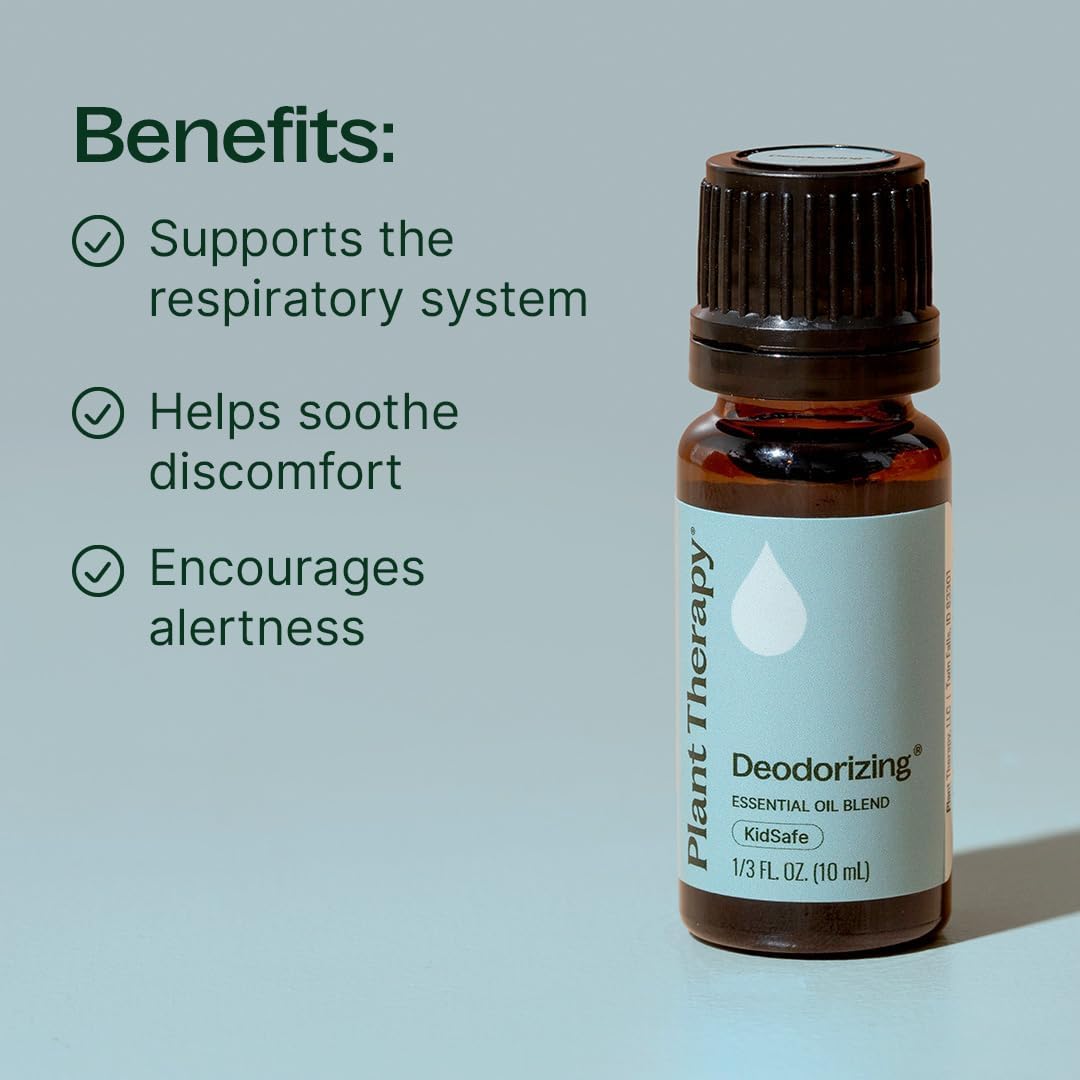 Plant Therapy Deodorizing Essential Oil Blend 10 mL Ideal for Cleaning | Pure Essential Oils, Undiluted, Ideal for Household Cleaning & Deodorizing