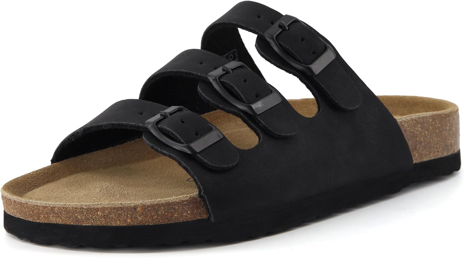 CUSHIONAIRE Women's Lela Cork footbed Sandal with +Comfort