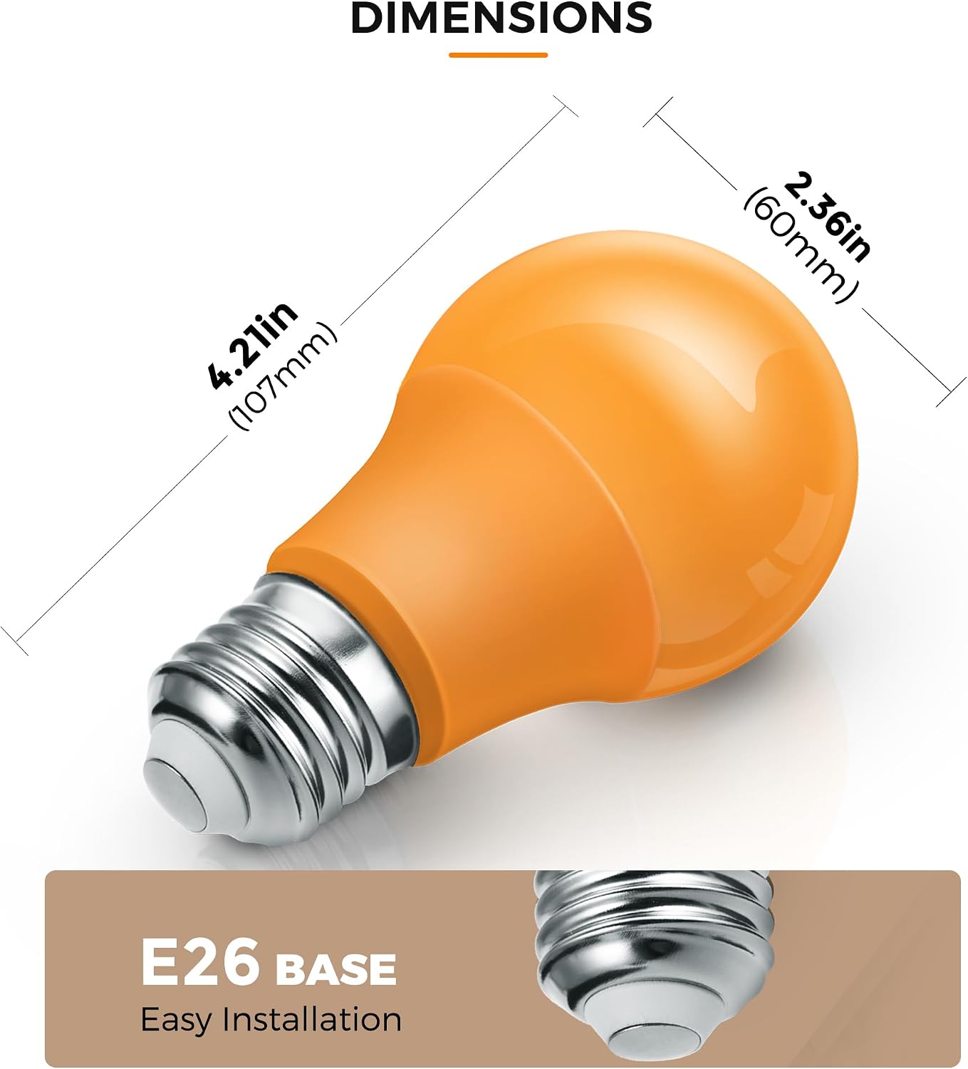 LOHAS Dusk to Dawn Sensor Light Bulbs, 40W Equivalent LED Outdoor Lighting