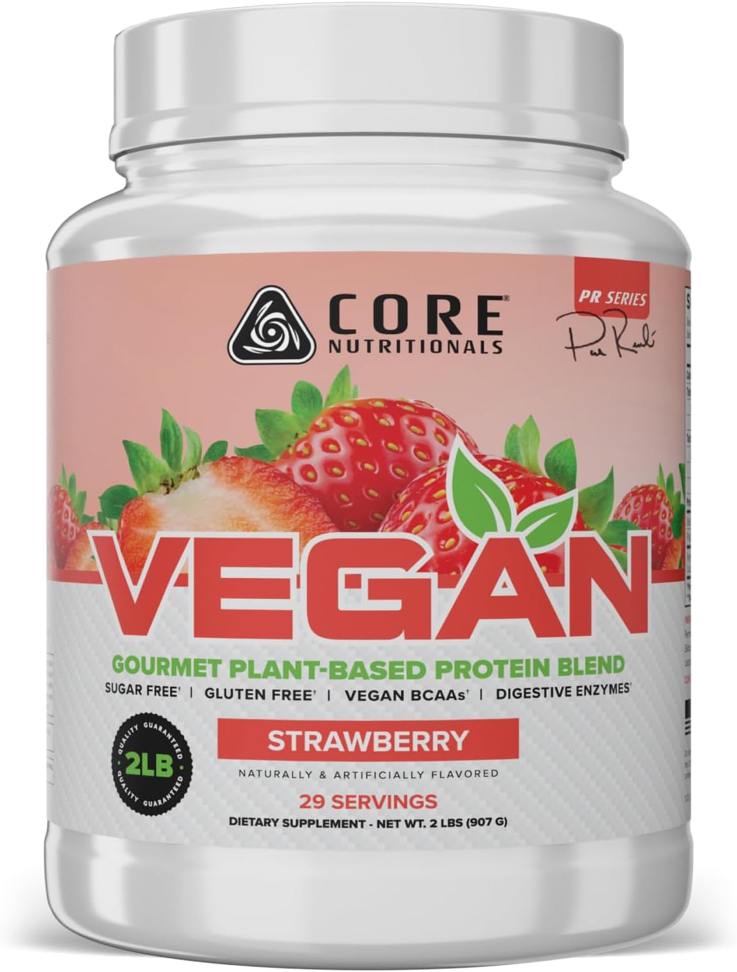 Core Nutritionals Vegan Plant Protein, Chocolate Brownie, 2 lb