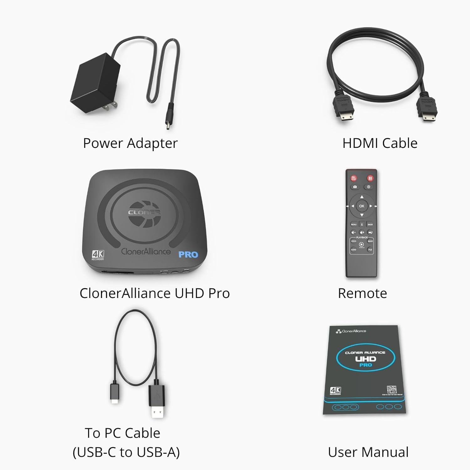 UHD Pro, 4K Video Recorder, HDMI Capture DVR with H.265/H.264 Codec, Cinematic 24fps Recording(Up to 30fps), 4K@60fps Passthrough