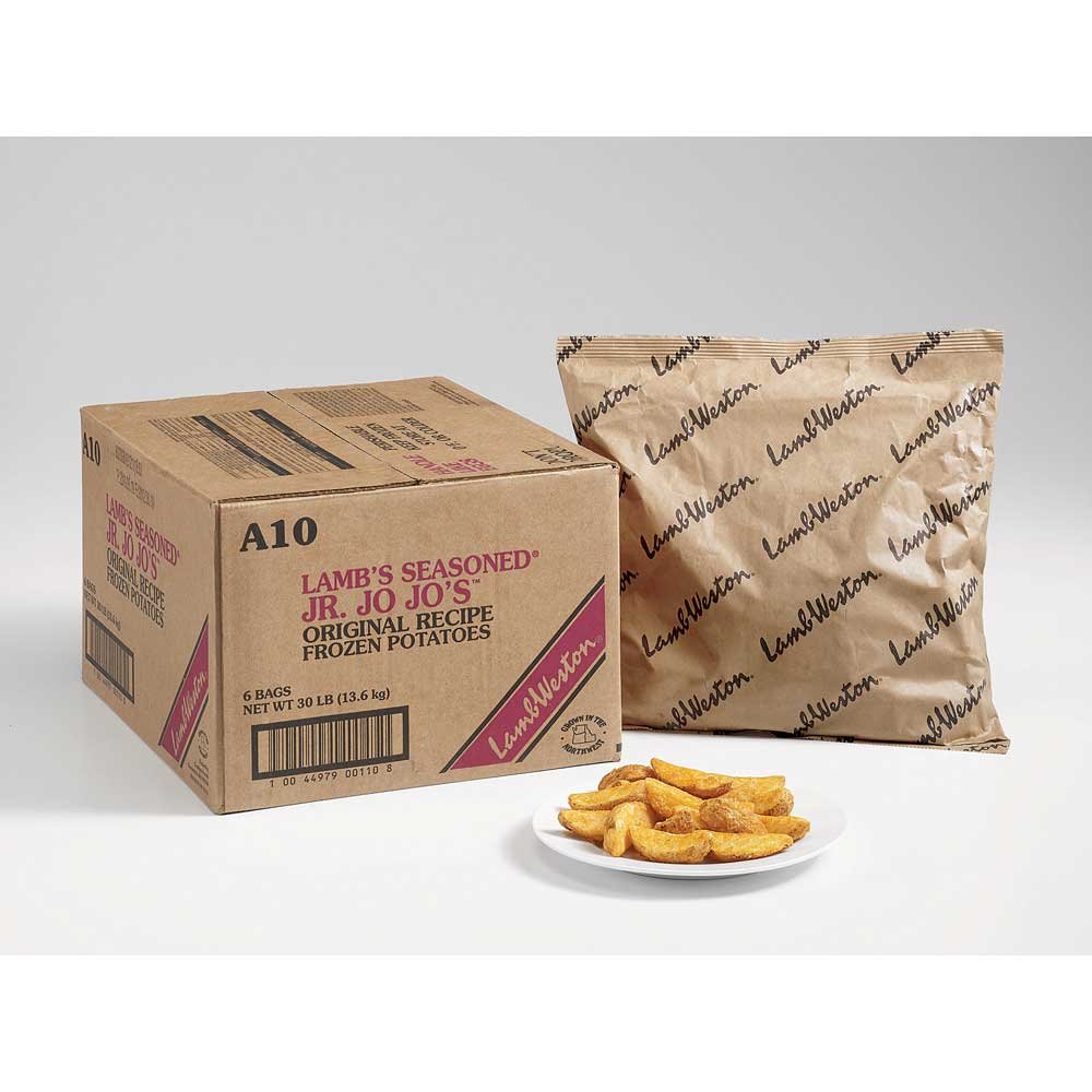 Lamb Weston Original Junior Jo Jos 4 Wedge Cut Potato Fry, 5 Pound -- 6 per case.