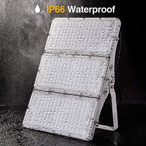 CHARON 300W LED Flood Light, 24000LM Super Bright Outdoor Security Lights with Wider Lighting Angle, 6000K Daylight White
