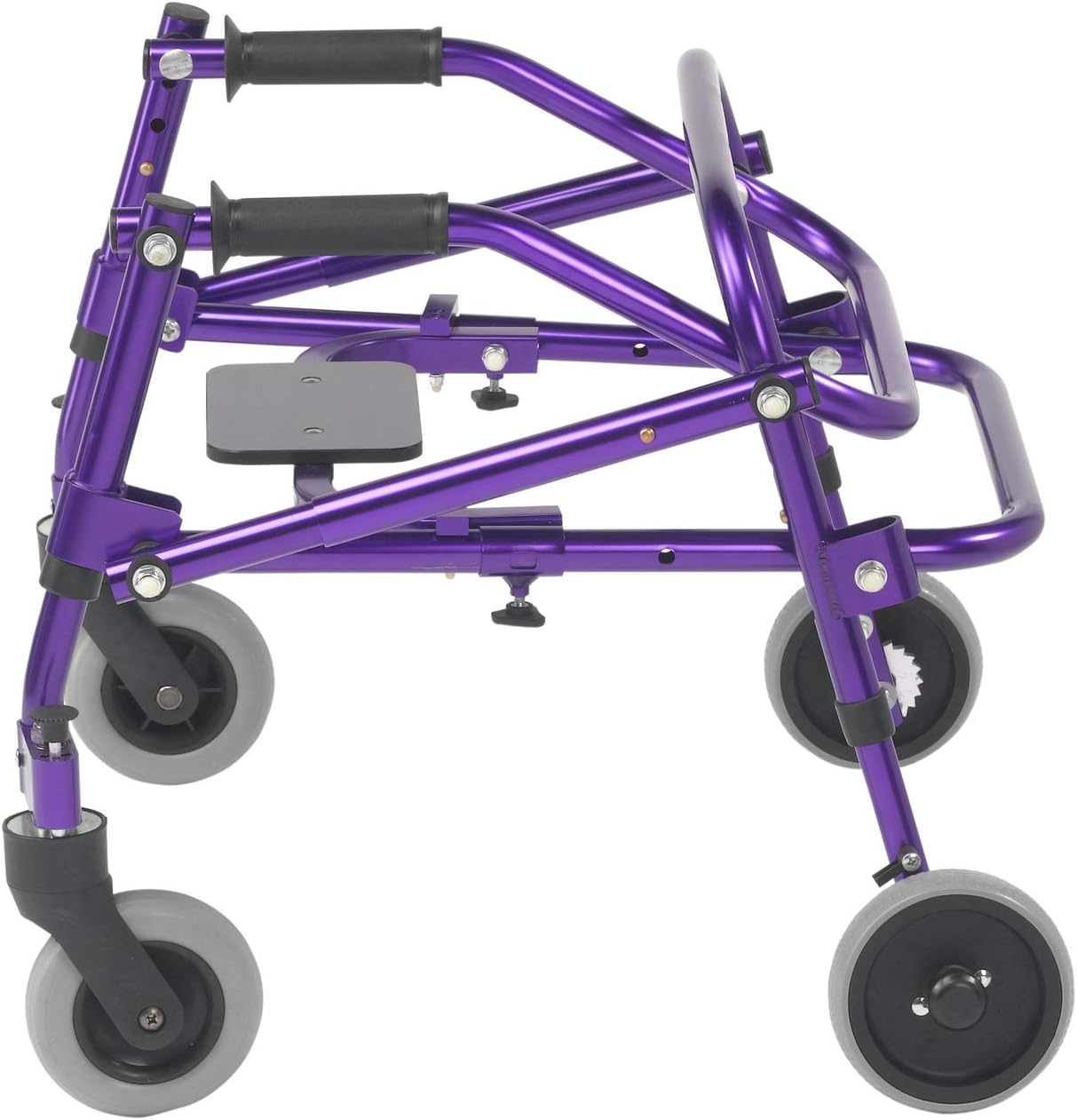 Inspired by Drive Nimbo 2G Posterior Walker with Seat, Wizard Purple, Small | Lightweight Posterior Walker with Padded Seat Lets Users Rest and Move Safely with Adjustable, Sturdy Support