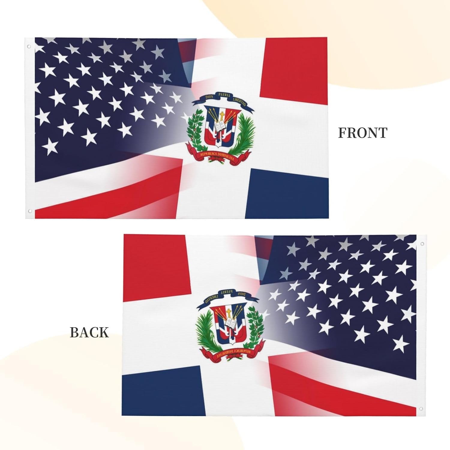 Nicaragua Nicaraguan And American Flag America USA 3x5 Ft Patriotic Banner Outdoor Indoor Decoration National Flags for Garden Car Yard Outside Decor