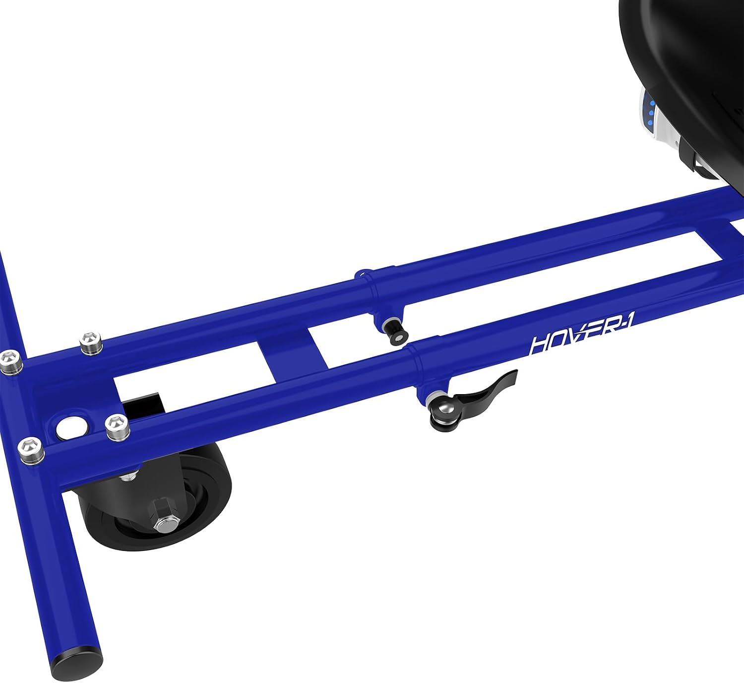 Hover-1 Buggy Hoverboard Attachment - Compatible with Most 6.5" & 8" Electric Hoverboards, Hand-Operated Rear Wheel Control, Adjustable Frame & Straps