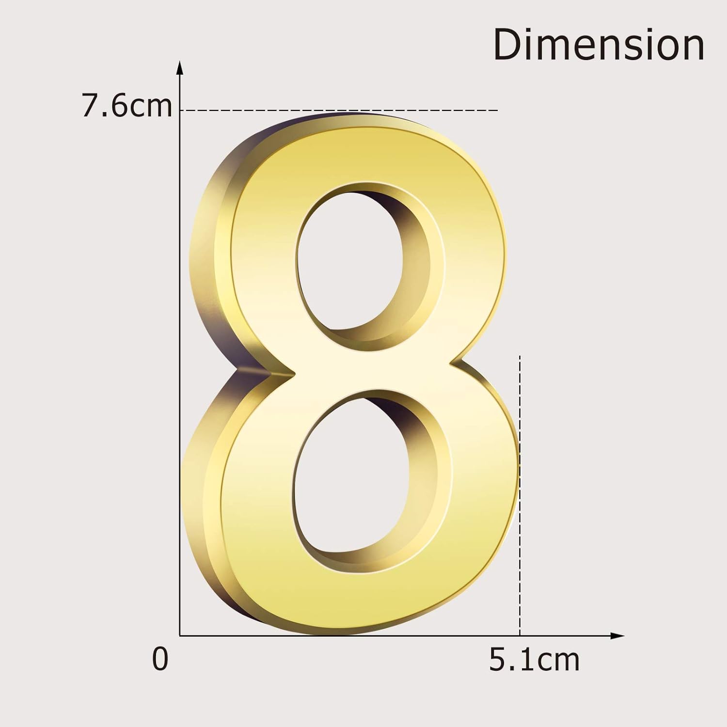 20 Pieces House Numbers Mailbox Numbers 0-9, 3D Door Address Numbers Self Adhesive Mailbox Numbers Sticker or House, Apartment, Office, Hotel Room