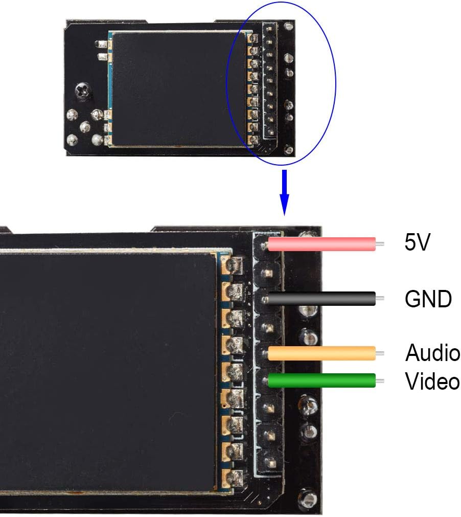 AKK Diversity RX 5.8G 80CH FPV Receiver Module Built-in Low Power Buzzer SMA Female Diversity Receiver with Two RX Modules Compatible with FatShark