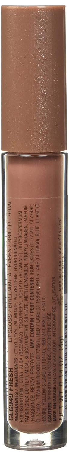 L.A. COLORS High Shine Shea Butter Lip Gloss, Baby Cakes, 0.14 Oz