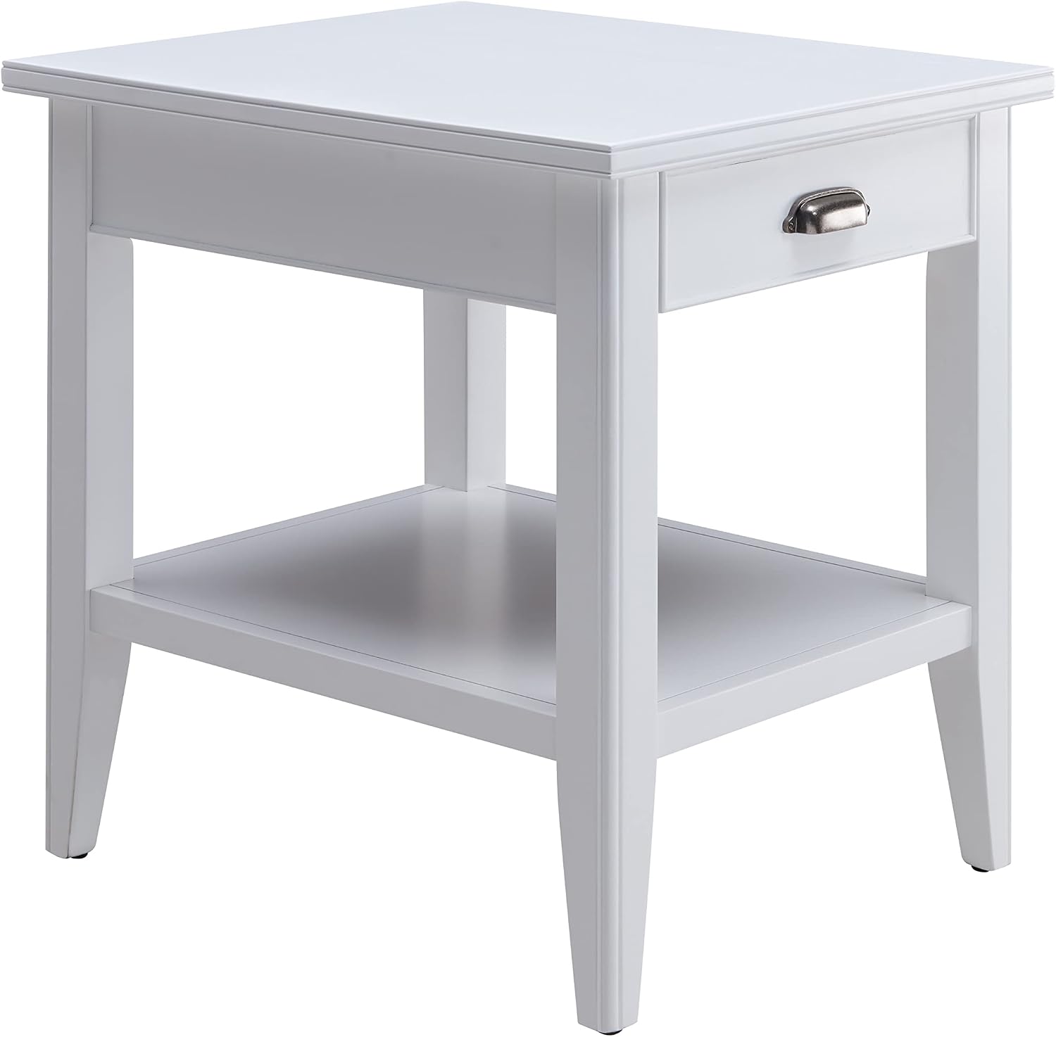 Leick Home Shield Wedge End Table, 21", Glazed Auburn