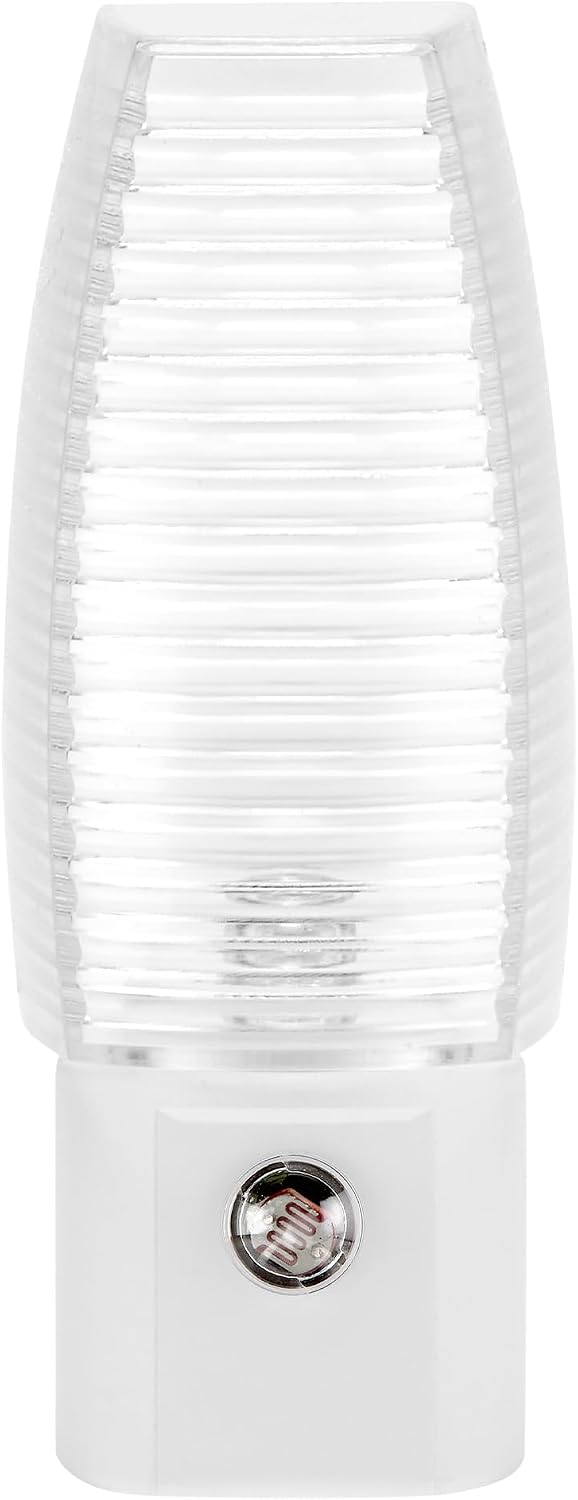 Maxxima LED Plug-in Night Light, Dusk to Dawn Sensor 5000K 5 Lumens, 6 Pack | Auto On/Off, Daylight, Bedroom Bathroom Hallway Senior Living Use
