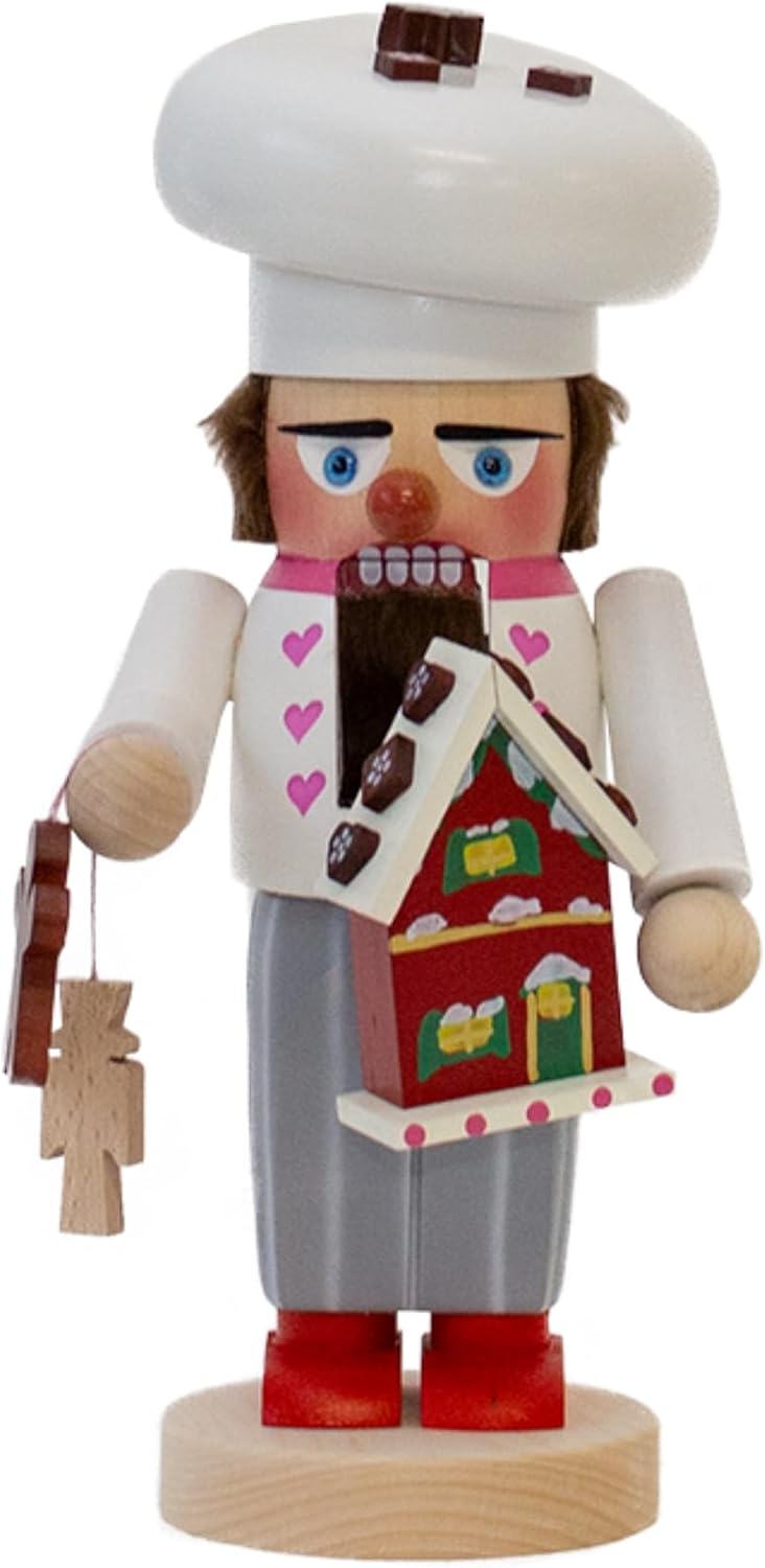 Steinbach Chubby Nutcracker Collection, Gingerbread Baker, Multicolored, 12"