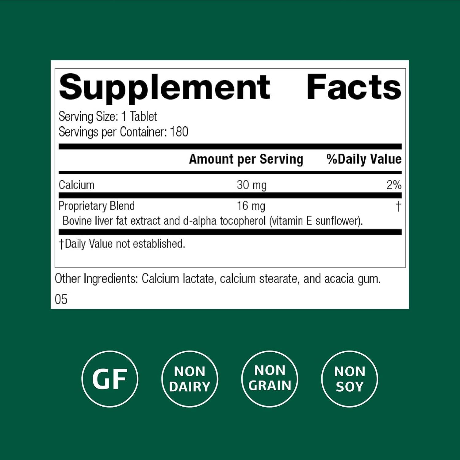 Standard Process Antronex - Liver Health Supplement - Gluten-Free, Non-Dairy & Non-Soy - 180 Tablets (180 Servings)