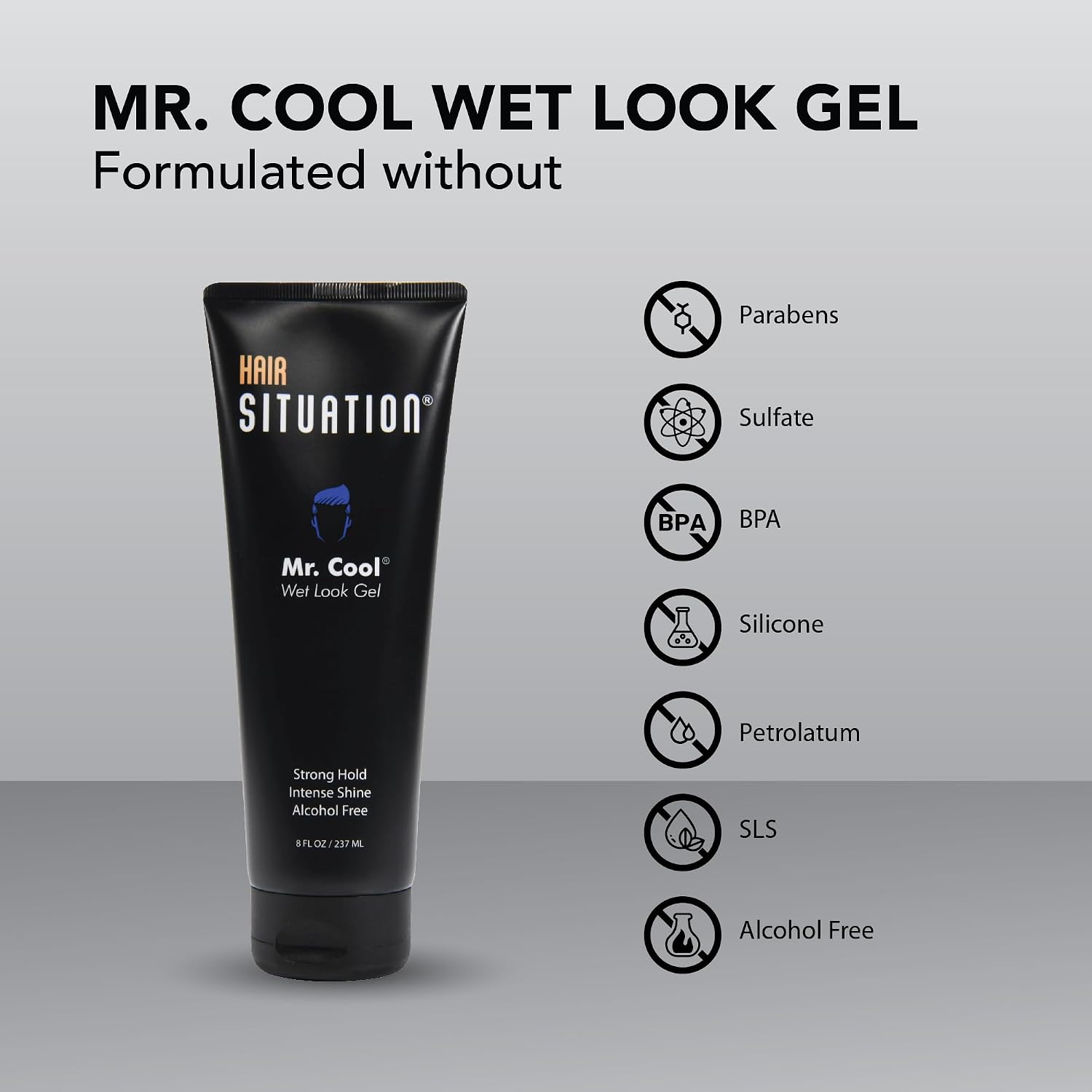 Hair Situation Mr. Cool Wet Look Hair Gel - Strong Hold