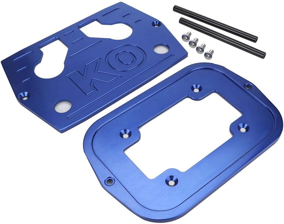 Aramox Stainless Steel Battery Tray for Group 34 & 78 Batteries - Red, Yellow & Blue Tops