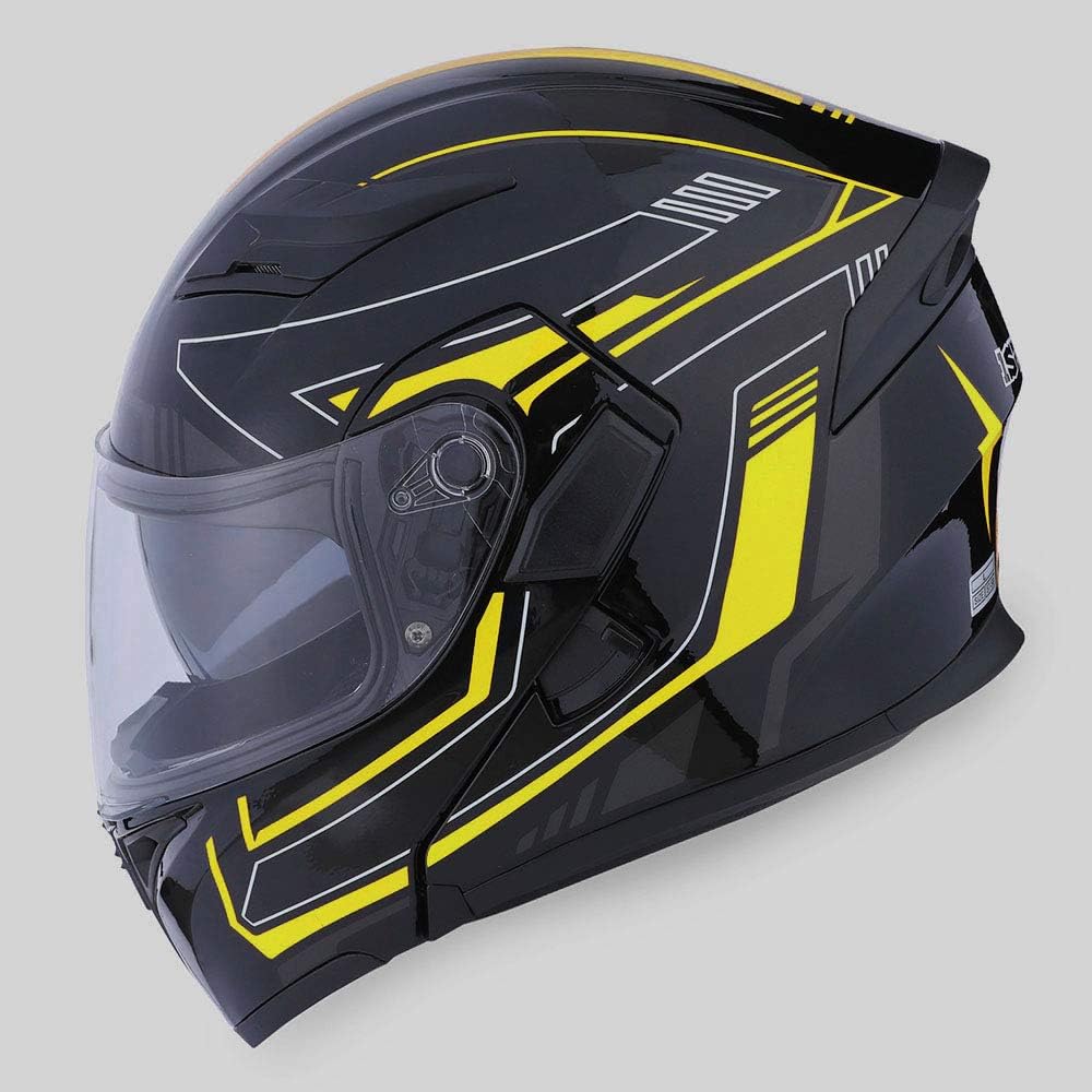 1Storm Motorcycle Modular Full Face Helmet Flip up Dual Visor Sun Shield: HB89