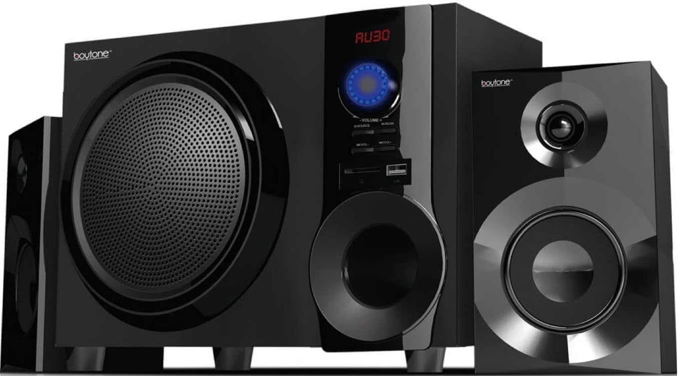 Boytone BT-210FB Wireless Bluetooth Stereo Audio Speaker with Powerful Sound, Bass System, Excellent Clear Sound & FM Radio, Remote Control