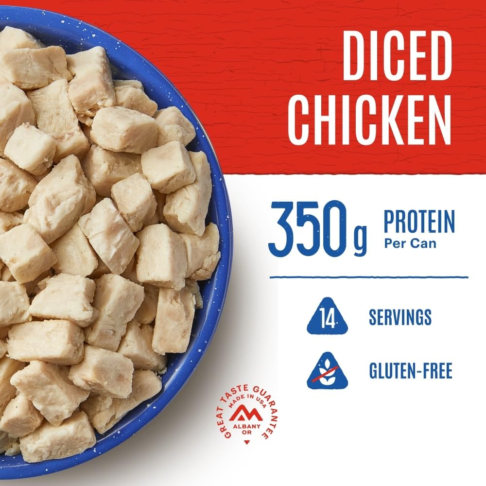 Mountain House Diced Beef | Freeze Dried Survival & Emergency Food | #10 Can | Gluten-Free, 30122