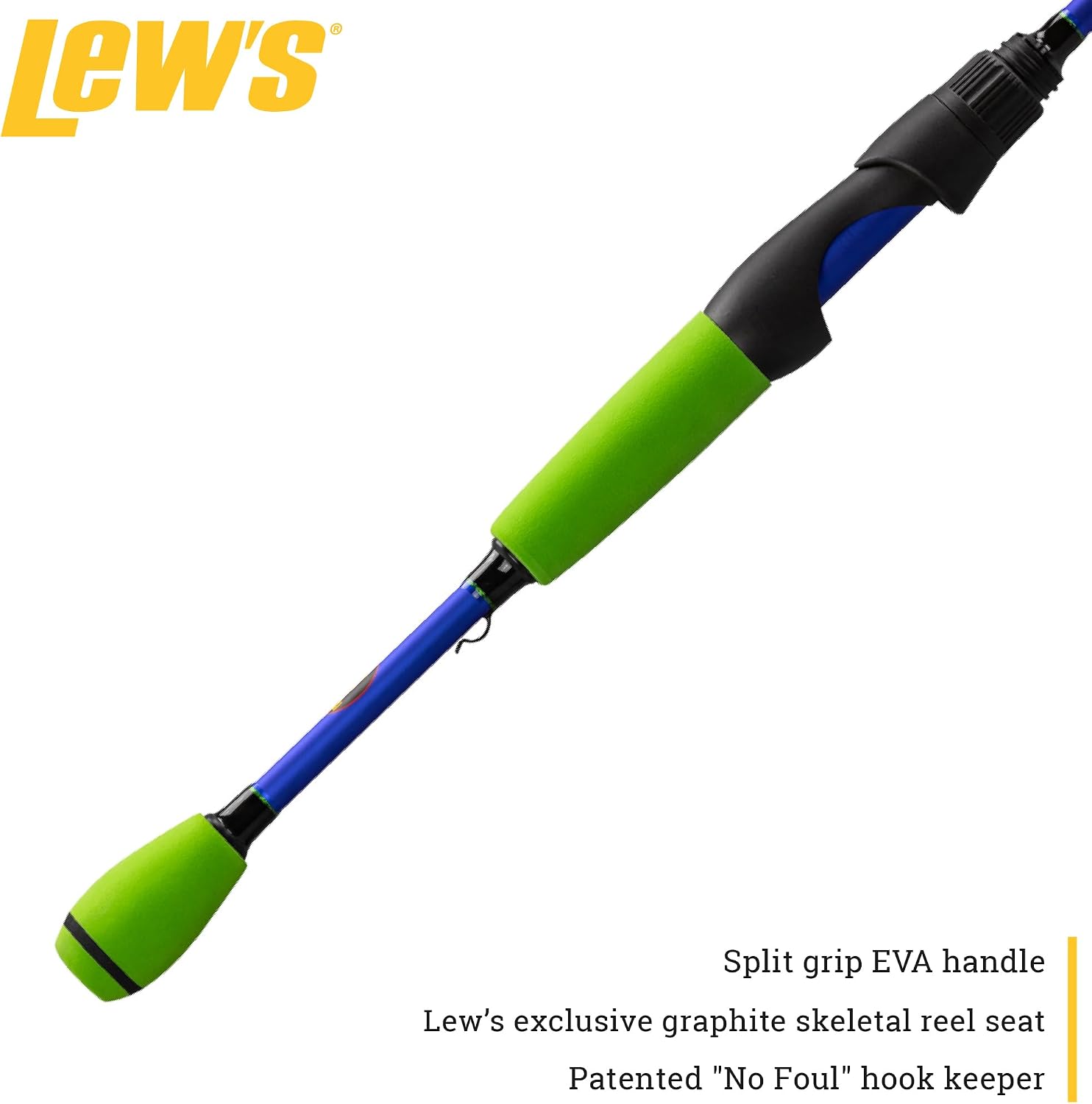 Lew's Wally Marshall Speed Shooter Fishing Rod, 1-Piece IM8 Graphite Blank, Stainless Steel Guides, Split-Grip EVA Handle