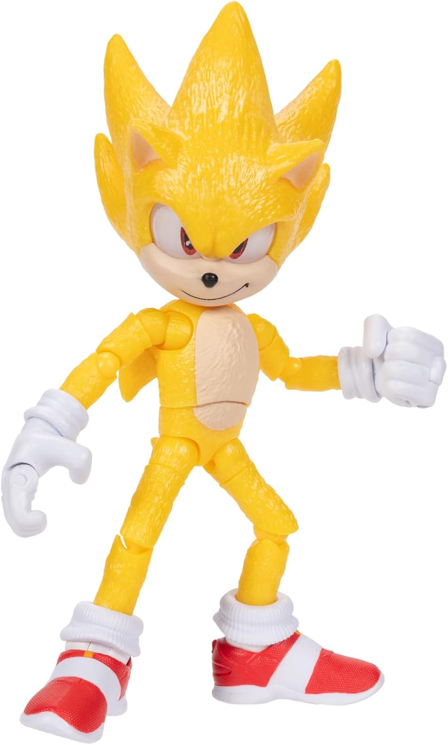 Sonic The Hedgehog 3 Movie 5-InchAction Figure 4-Pack, Articulated Figures from Jakks Pacific's Wave 2 Include Super Sonic The Hedgehog, Shadow