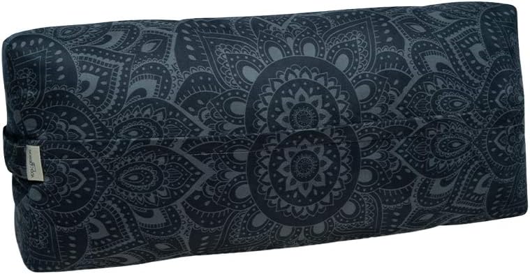 yogadesignlab | The Yoga Bolster | Comfortable, Supportive Eco-Friendly Luxury Yoga Cushion | Recycled Plastic Bottle Microfiber | Natural Cotton