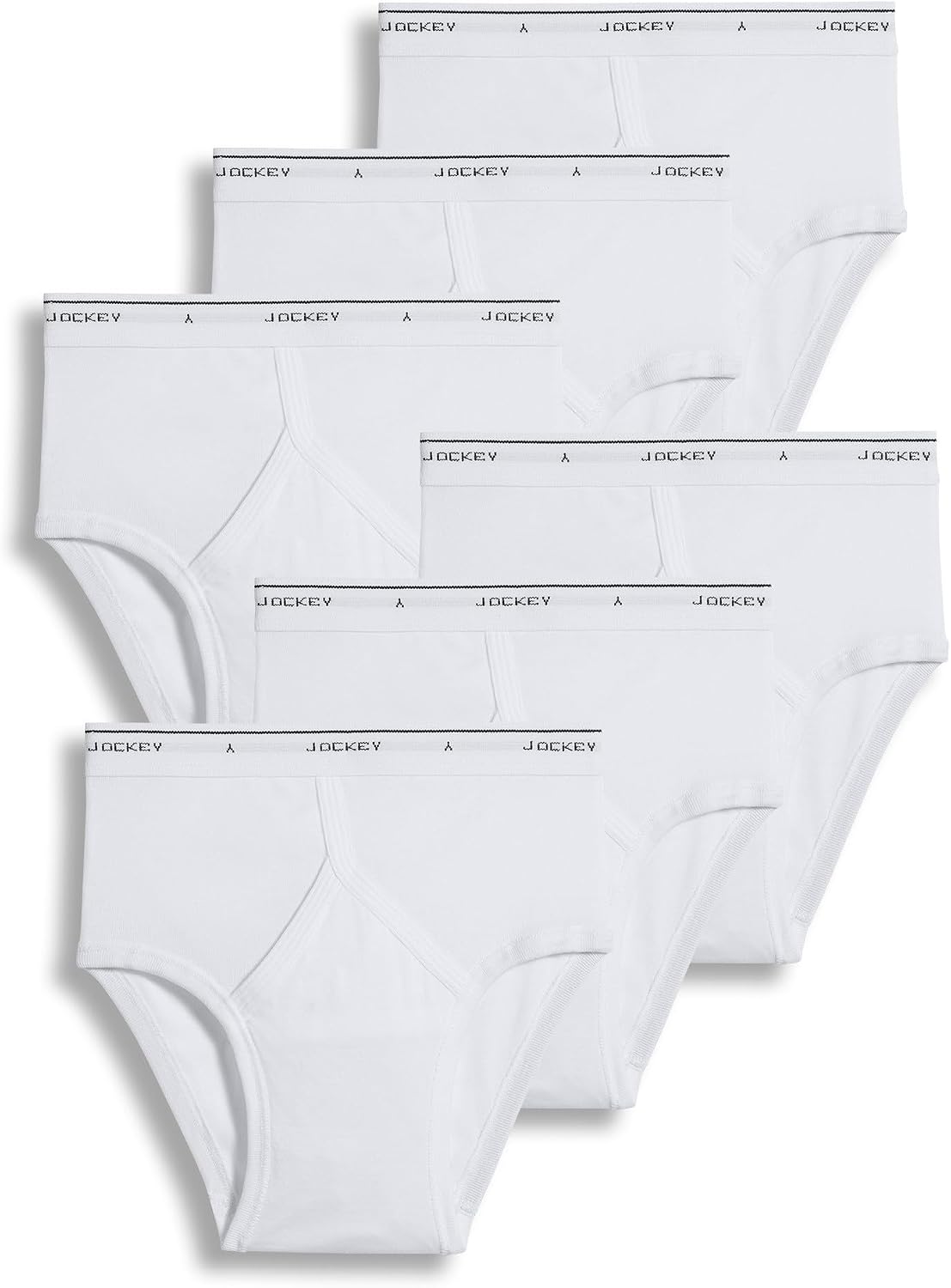Jockey Classic Low Rise Brief- 6 Pack - 100% Cotton Underwear for Men