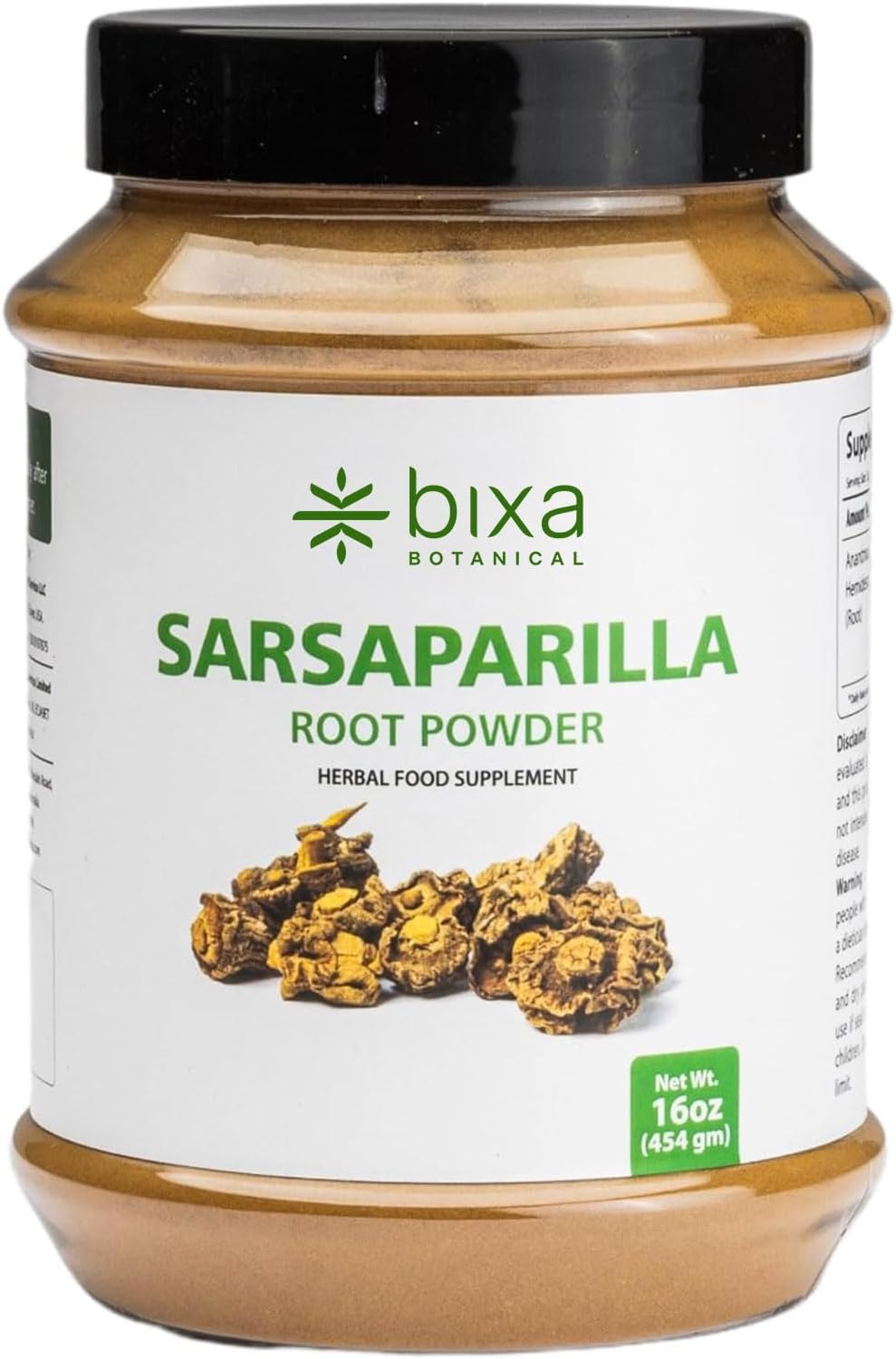 bixa BOTANICAL | Sarsaparilla Root Powder | Hemidesmus Indicus | Ayurvedic Herb | Cooling Balance and Daily Wellness Support | Vegan | Non GMO | Gluten Free | Clean Label | 3.5 oz 100 g