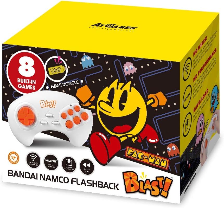 Bandai Namco Pac-Man Flashback Blast! Classic Arcade Game Console
