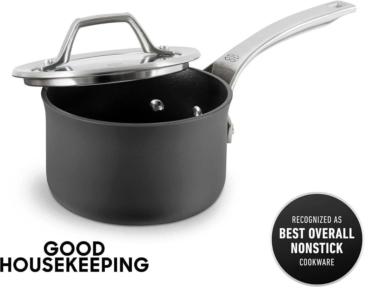 Calphalon Signature Hard-Anodized Nonstick Wok, 12", Flat-Bottom, Oven-Safe, PFOA-Free, Black