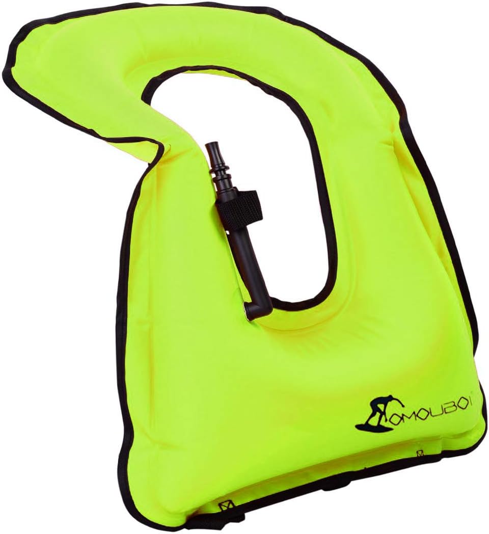 OMOUBOI Snorkel Vest for Adults Swim Vests Inflatable Snorkeling Jackets for Diving, Snorkeling, Swimming Safety (Suitable for 100-220 lbs)