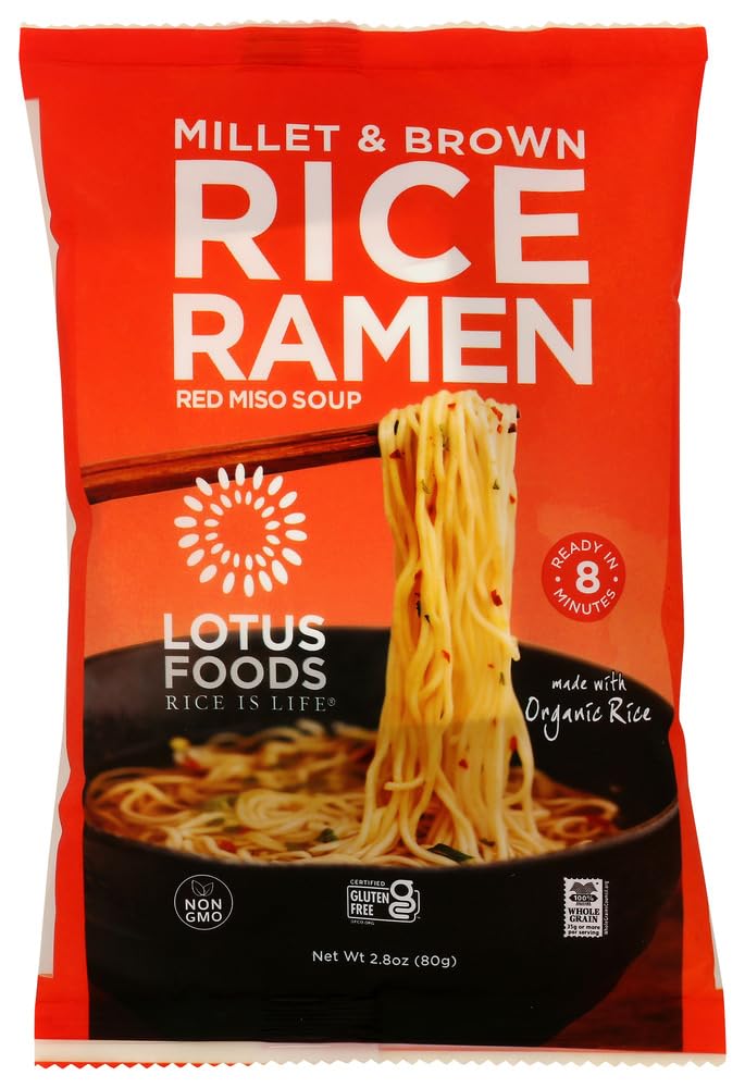 Lotus Foods Organic Ramen Miso Soup Mix-Millet & Brown-2.8 oz