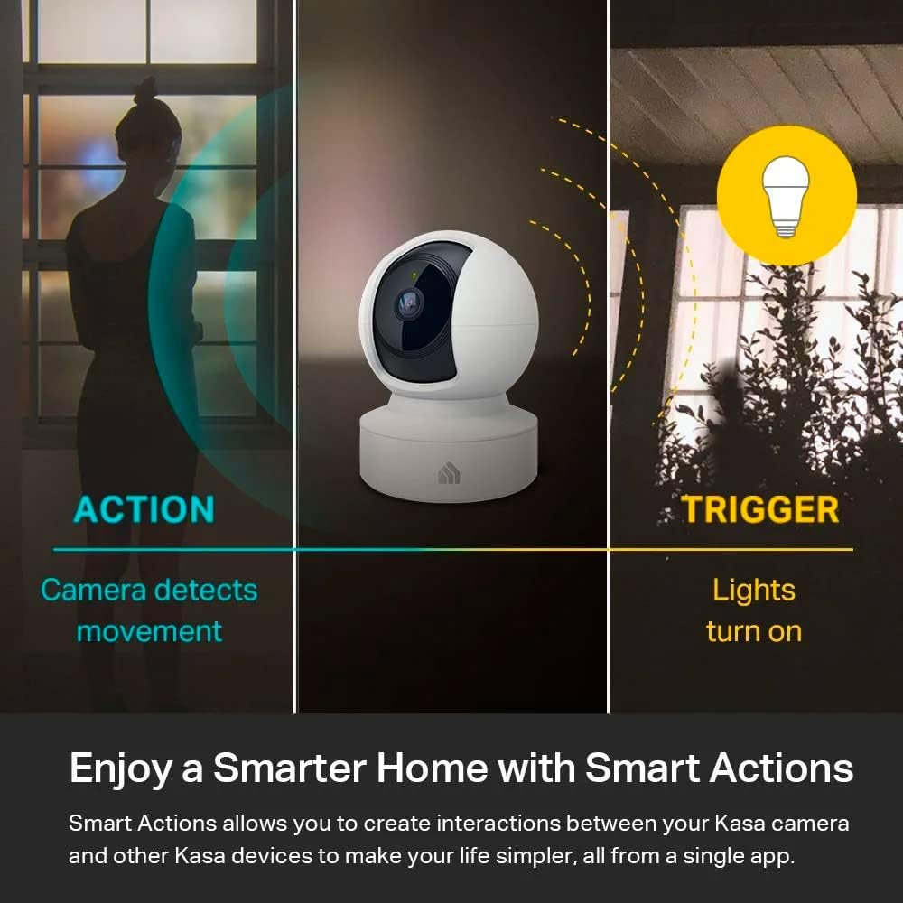 Kasa 1080p Indoor Pan/Tilt Wired Security Camera, Baby & Pet Monitor, EC70