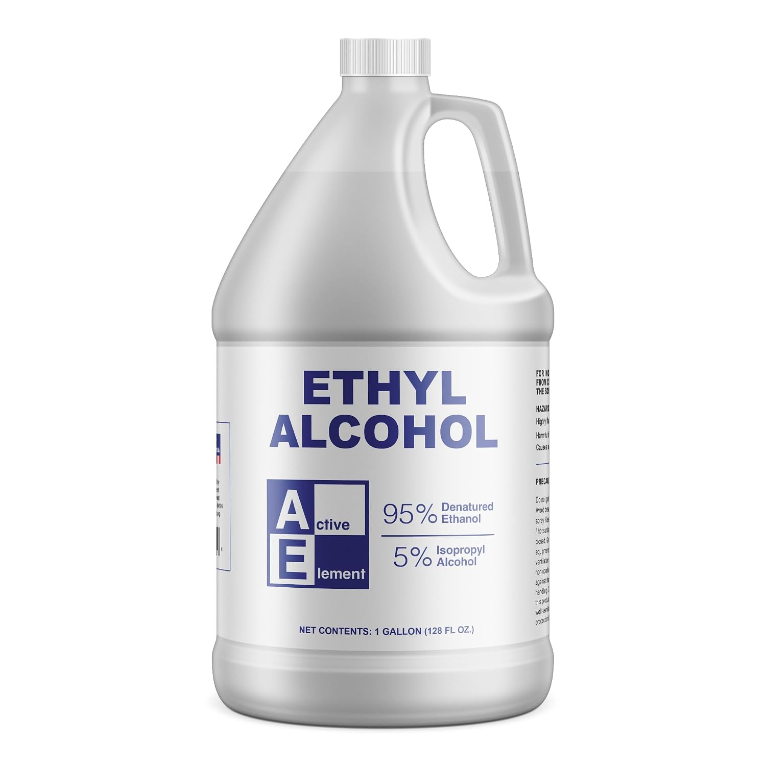 Ethyl Alcohol (Ethanol) 95% Denatured – 1 Gallon – High Purity Multi-Use Solvent – Lab, Electronics